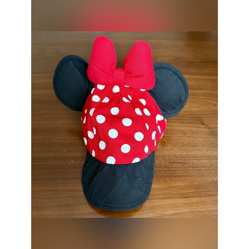 Disney Girls Polka dot cap red and white